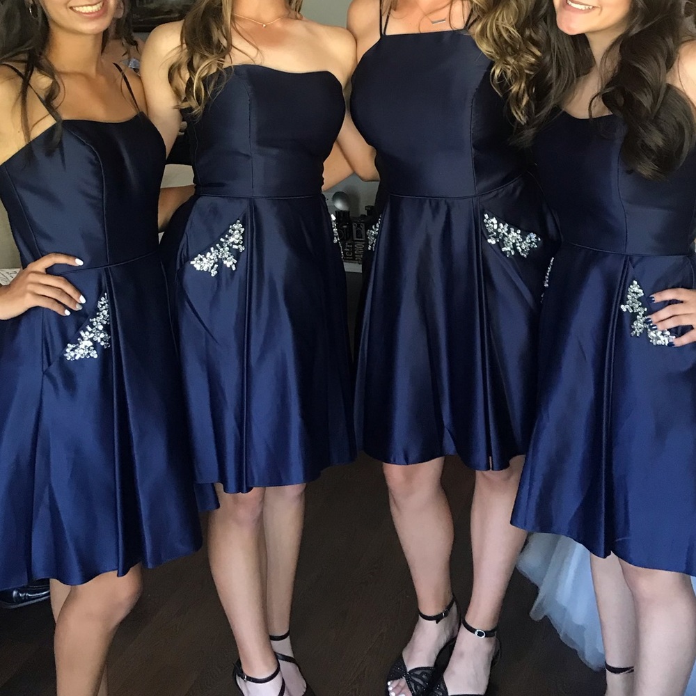 Navy Blue Homecoming dress - Picture 1 of 2